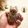 Капсула для кошачьей шерсти Прозрачный держатель для кошачьих усов Ваза Магнит на холодильник Банка для кошачьей шерсти Сувенир для владельцев кошек Декор для холодильника