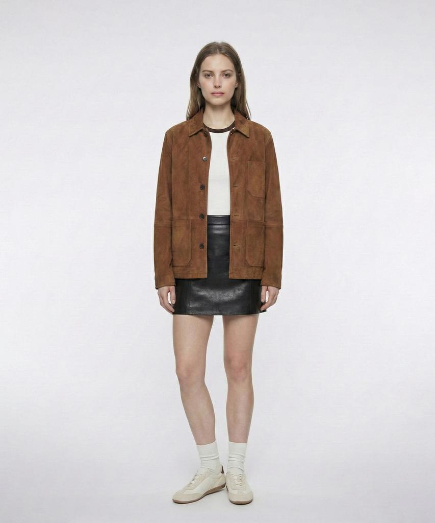 Pinblack Unisex French Goat Suede Jacket