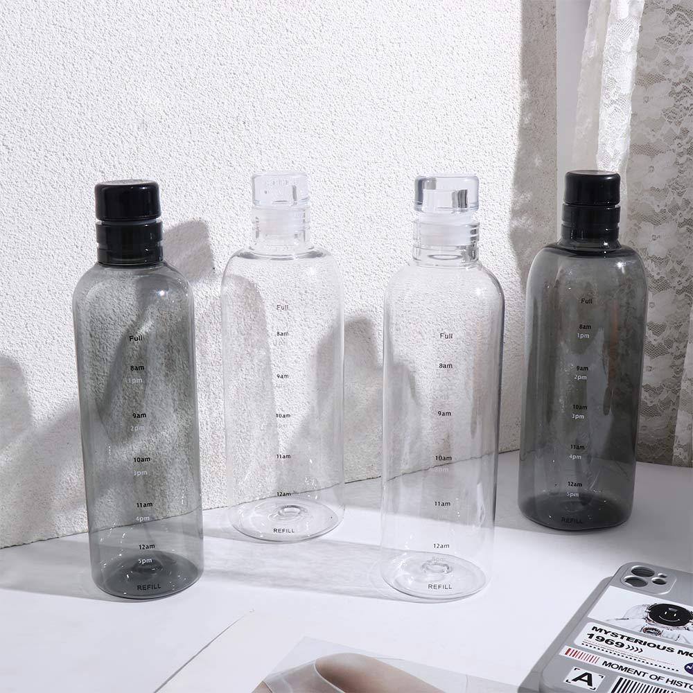 Cup With Time Marker For Travel School Sealing Lid Water Bottle Water Cup Drinking Cup Coffee Mugs