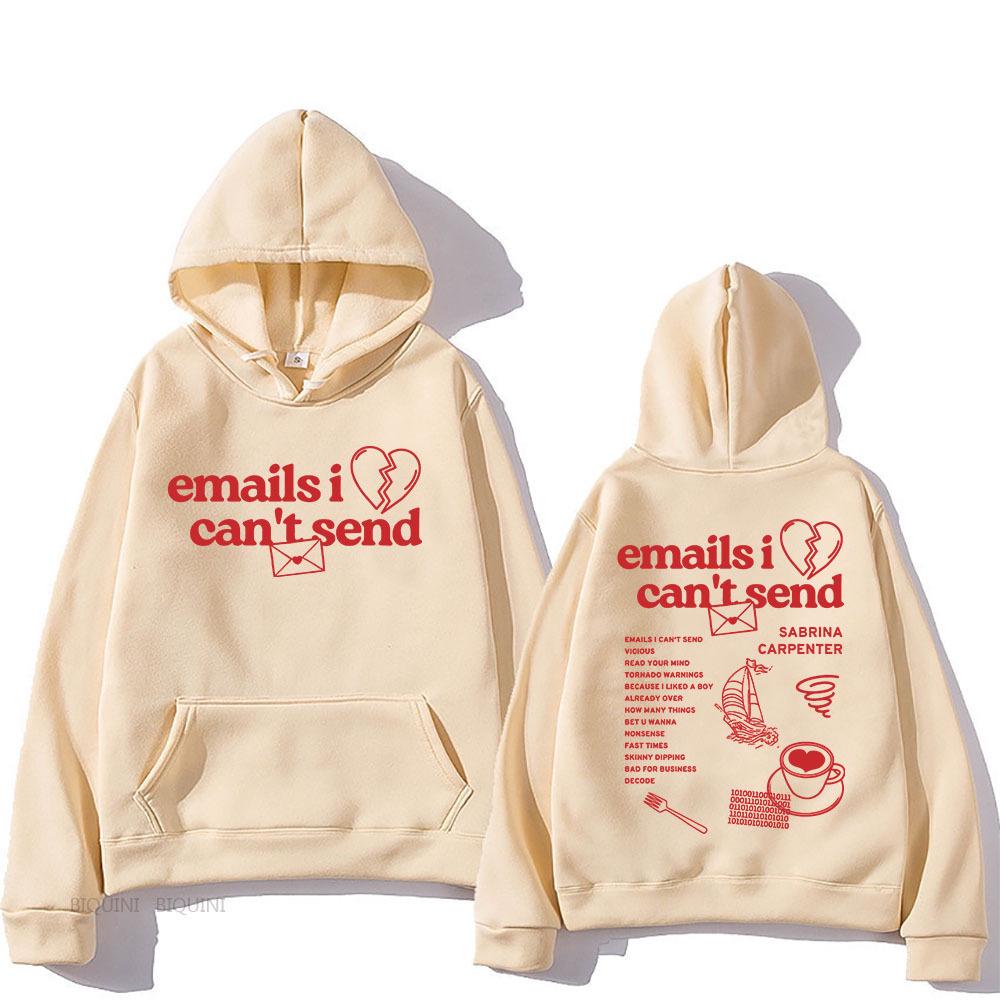 Повседневная толстовка Sabrina Carpenter 'Emails I Can't Send'