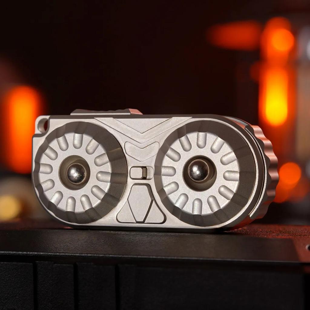 Сова Edc Fidget Spinner Магнитная левитация Трещотка Слайдер Металлическая кнопка Нажимная карта Многофункциональность Игрушка для снятия стресса на кончиках пальцев