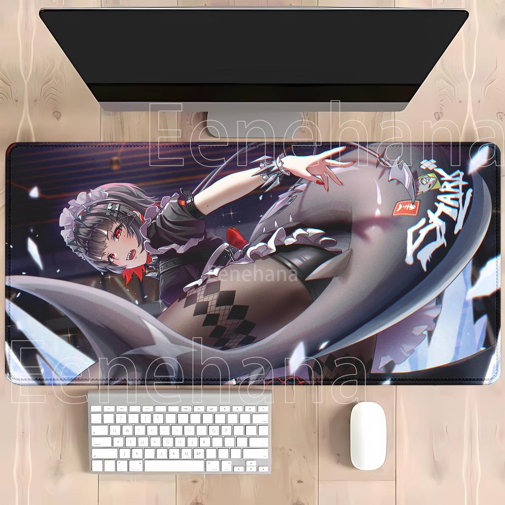 Zzz Ellen Joe Zenless Zone Zero Коврик для мыши Игровой ПК Офисы Оверлок Коврик для мыши Клавиатура Резиновый Нескользящий Аниме Сексуальная Девушка Настольный коврик