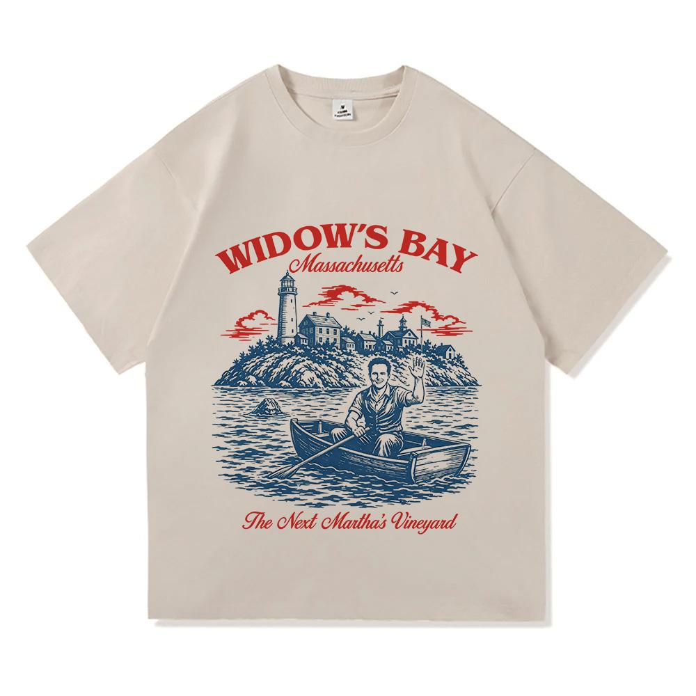 Widows Bay Tv Design Print Tshirts 2026 Unisex Unisex Hiphop Tshirt Summer Loose Casual 100cotton Vintage High Quality T Shirts