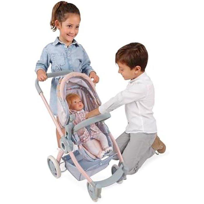 Коляска для кукол - DE CUEVAS - Модель Coco - Складная - 3 в 1 - Поворотные передние колеса
