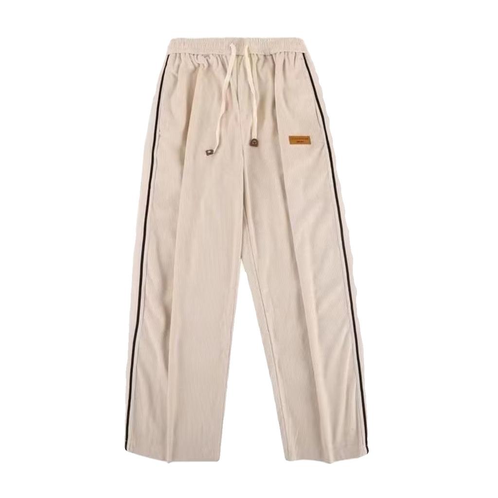 Corduroy Winter Women's Wide-leg Pants Harajuku Street Pants Spring and Autumn Pants Women's High Waist Trousers