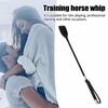 Black PU Leather Spanking Paddle Long Whip Flogger BDSM Bondage Multi-functional Adult Sex Toys Flirting Role Play Intimate Play
