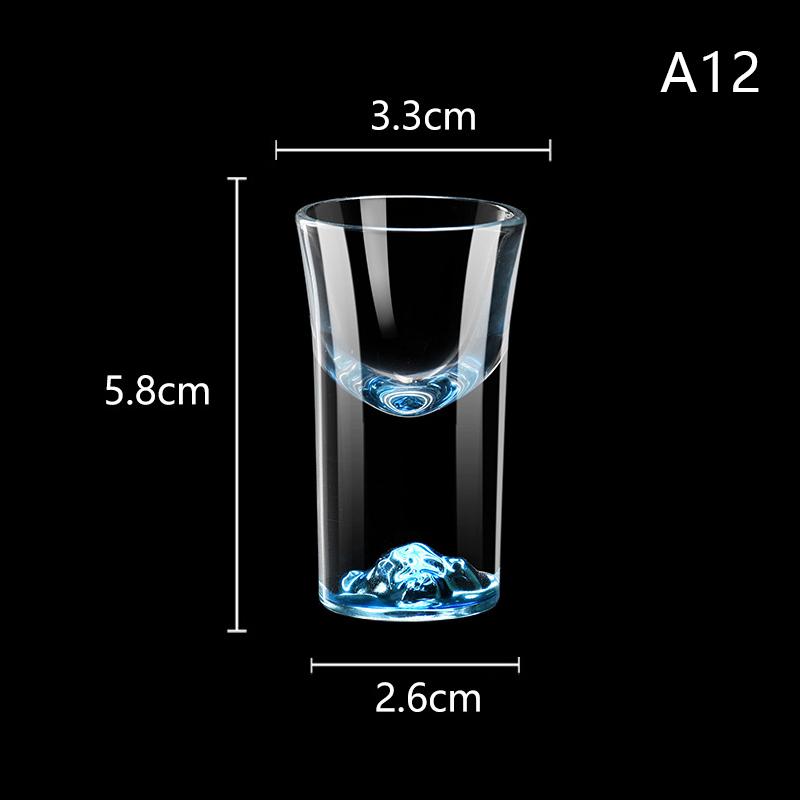 Luxury Crystal Glass Vodka Glass Sake Shochu Glass Bar Liqueur Gold Foil Glass Tea Cup High-end Gifts Hard Liquor Cups