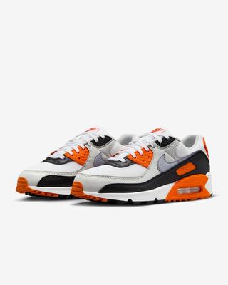 DH8010-108 Air Max 90 Белый Пыльный Фотон Черный Волк Серый (Женский)