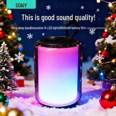 Портативная Bluetooth-колонка Soaiy, штепсель CN (адаптер в комплекте)