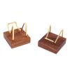 1Pc Art Craft Display Stand Wooden Base Mineral Fossil Stand Display Holder Rack