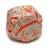 Used Shichi-Go-San Drawstring Purse, Kyoto Nishijin, Luxury Children's Drawstring, For Children's Kimonos and Hakamas, Gold Brocade Fabric, Comes in
