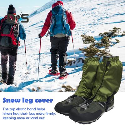 1 пара наружных гетр для ног, регулируемые водонепроницаемые, для мужчин и женщин, для походов, скалолазания, катания на лыжах, охоты, защиты от змей, зимних ботинок, гетры для защиты ног