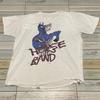 Винтажная футболка с принтом группы Horse The Band, короткий рукав, мужская, женская, унисекс, PN043