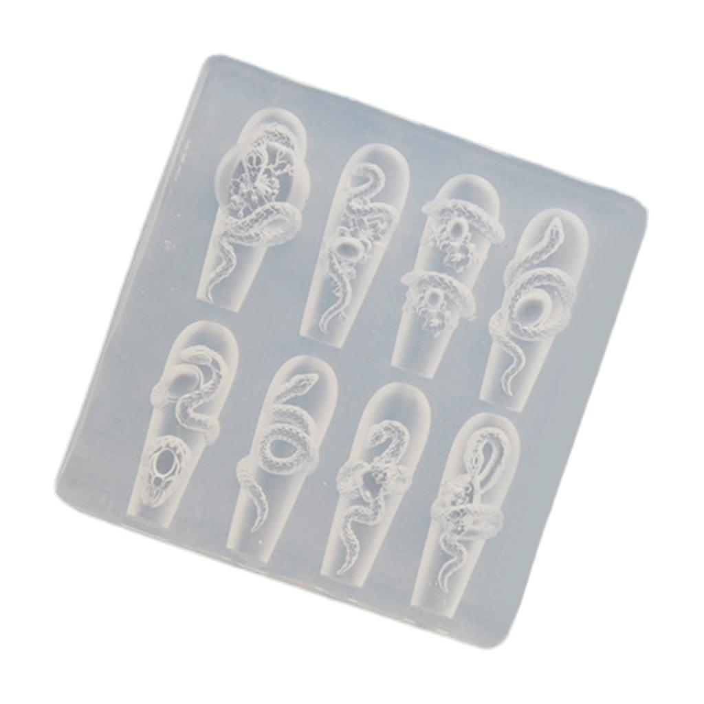Creative Nail Art Silicone Mould for Easy Pattern and Designs Creation Soft Materials Fit Various Nail Shapes and Length