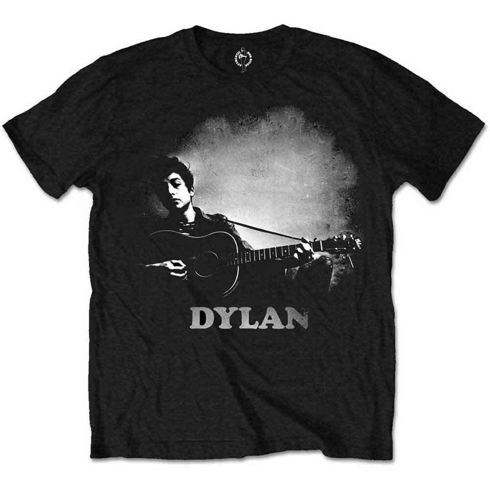 Bob Dylan TShirt Guitar Band Official New Black Unisex T-Shirt