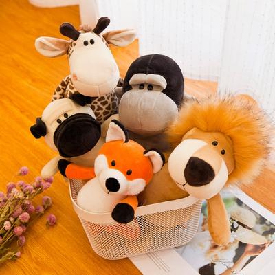 25СМ Плюшевая мягкая игрушка Лесное животное Мягкая кукла Лев Слон Обезьяна Жираф Тигр Милая плюшевая игрушка Детская кукла Подарок на день рождения