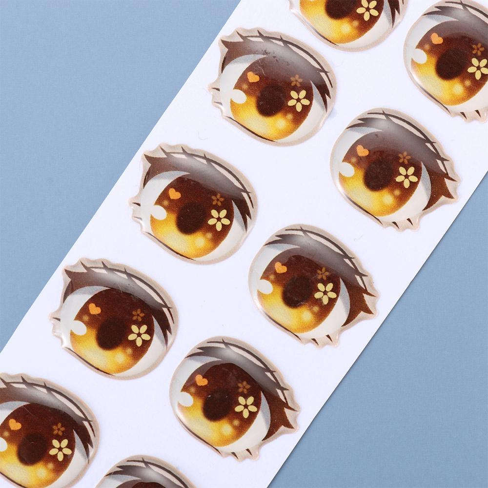 Игрушки Сделай сам Аксессуары для кукол Наклейки для лица с органами Мультяшные наклейки для глаз Глиняные наклейки Любовь Милая наклейка