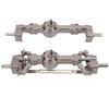 Front Rear Axles Aluminum Alloy Upgrade Parts 4 Wheel RC Axles for MN 90 99S Series Titanium Color