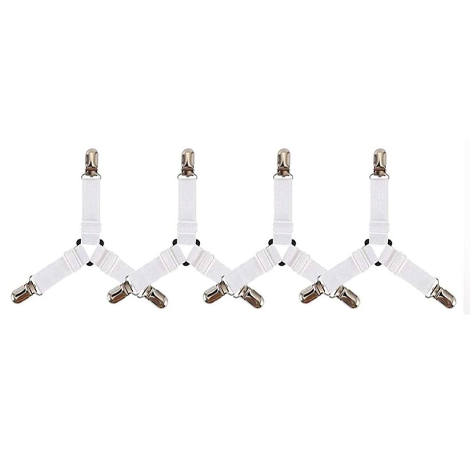 1-4 шт. Резинки-держатели для простыни, Крепежная лента, Зажимы для простыни, Держатель для чехла матраса, Покрывала, Домашний текстиль, Домашние гаджеты для жизни