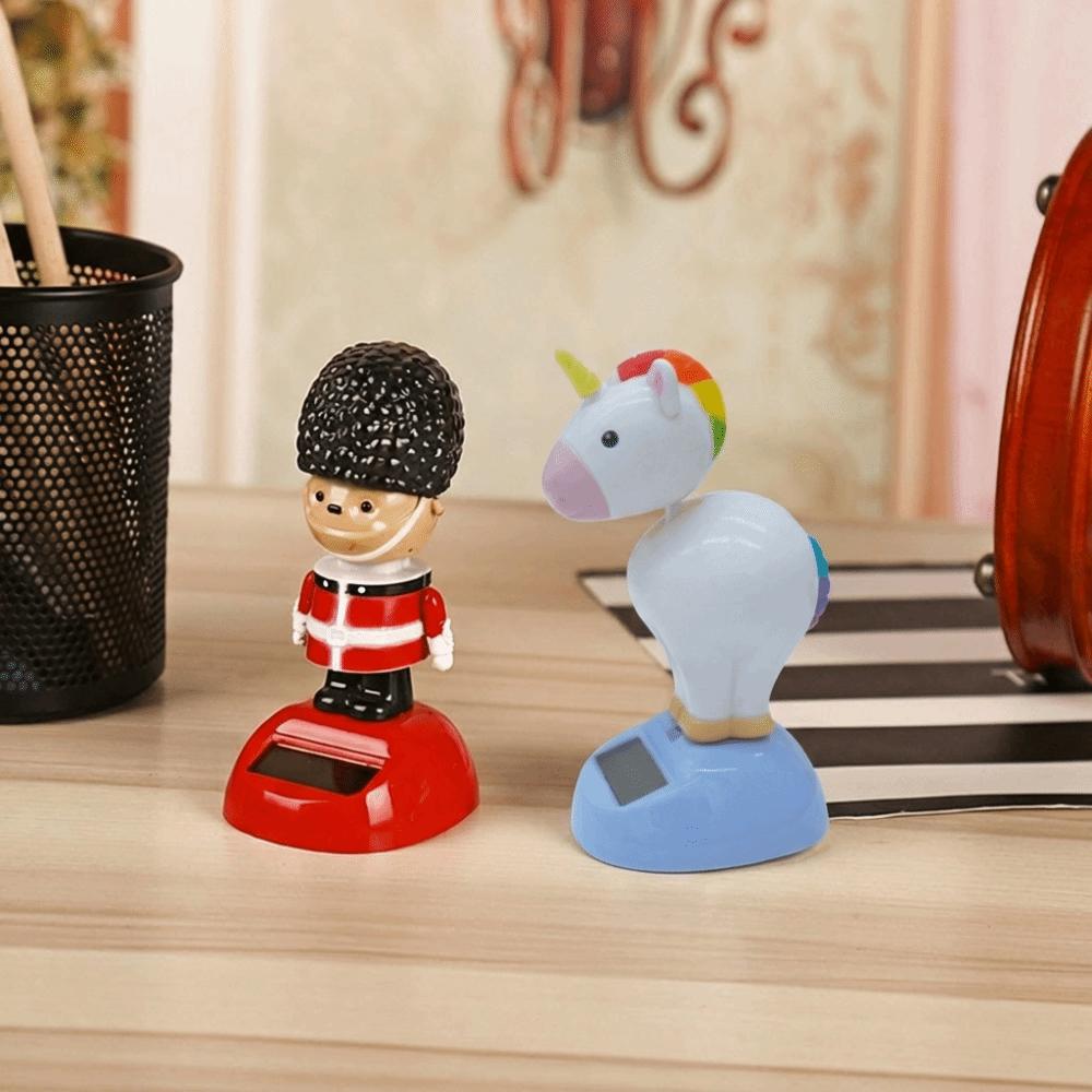Cute Home Ornament Gift Flip Flaps Toy Solar Powered Swing Dancing Shaking Moving
