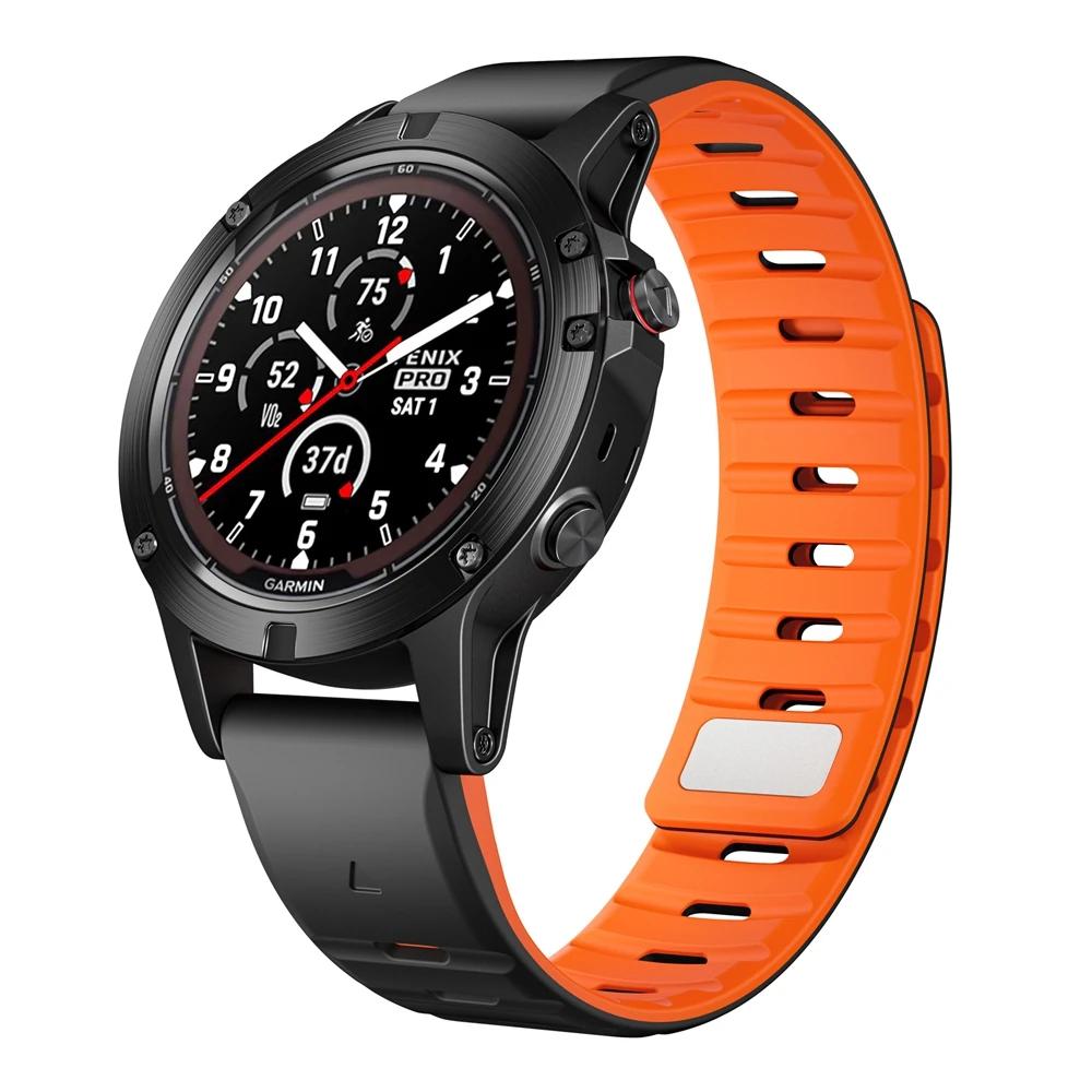 Магнитный силиконовый ремешок QuickFit 26 мм 22 мм для Garmin Fenix 8 E 7 7X 6 6X 5X Plus/Epix Pro Gen 2 47 мм 51 мм Браслет Ремешок для часов