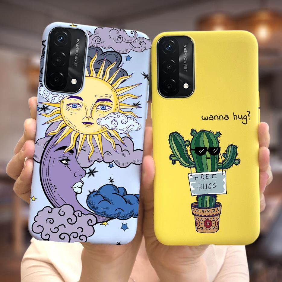 For Oppo A74 4G Case CHP2219 New Fashion Soft Silicone Phone Back Cover For Oppo A74 5G OppoA74 A 74 Cases Fundas Cartoon Bumper