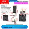 USB 3.0 Type A Male to Female 90/180 Degree and Type B Female Square Port Connector