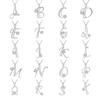 Fashionable Diamond Necklace In European and American 26 English Letters