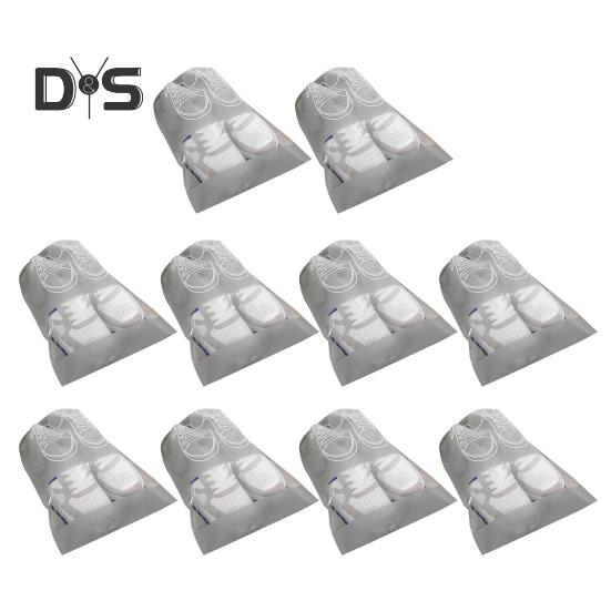 10 шт. дорожная сумка для хранения обуви набор дышащий дизайн сапоги обувь сумка на шнурке многофункциональный органайзер