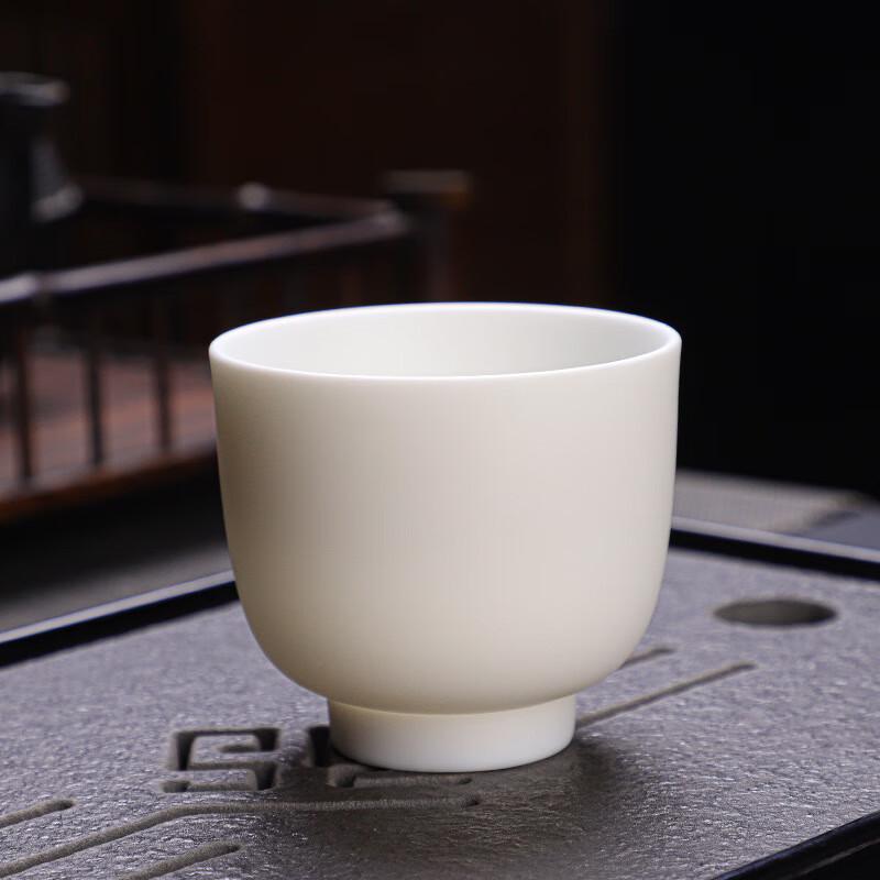 Shangqi White Ceramic Master Tea Cup Gift Set