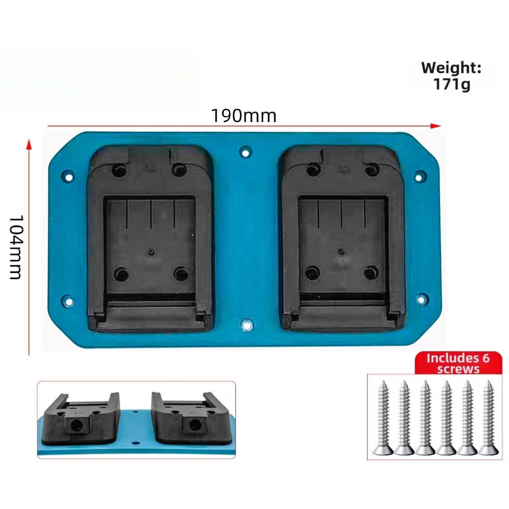 Battery holder bracket for Dayi for A3/2106 Battery dual capacity wall mount built in DC power port ABS design