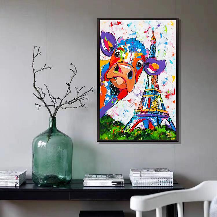 Nordic Minimalist Color Картина маслом Плакат Вертикальная стена Проход Коридор Входная дверь Подвесная картина Фон Стена Дом Без Рамы