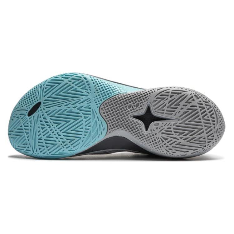 Li Ning SONIC 12 Акула-молот Низкие Баскетбольные Кроссовки Мужские Серый Красный ABAU019-6