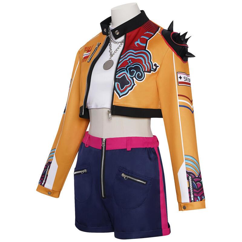 Kpop Охотники на демонов Руми Зои Мира Косплей Костюм Huntrix для девочек Одежда Группа Идол Ролевая игра Хэллоуин Карнавальный костюм