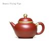 Китайский ручной работы, расписанный золотом фиолетовый керамический чайник из сырой руды, бытовой чайный сервиз Dahongpao для чайной церемонии кунг-фу