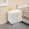 Mini 1/12 Dollhouse Furniture Bedside Cabinet with 6 Drawers Lightweight for Ob11 Scene Decoration