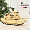 781pcs World War II 2 Military USA Abrams M1A2 Battle Tank Chariot Building Blocks Army Classic Accessories Model Kids Gift