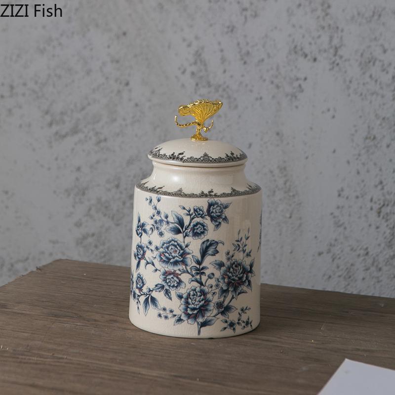 Узоры с цветами и птицами Стрекоза Крышка Банки для хранения Туалетный столик Кольцо Шкатулка для украшений Круглая косметическая банка Конфетницы Банки для ароматов
