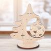 DIY Xmas Tree Ornaments Wooden Merry Christmas Decor  Home Desktop Decor