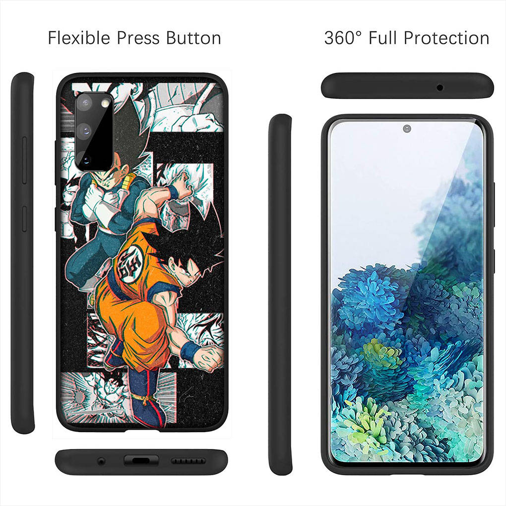 Чехол для iPhone 16 15 Xiaomi Redmi Note 14 13 12 11 Pro Max 16e Samsung Galaxy S25 S24 S23 Moto OPPO Huawei Goku Dragon Ball Z DragonBall Phone Case