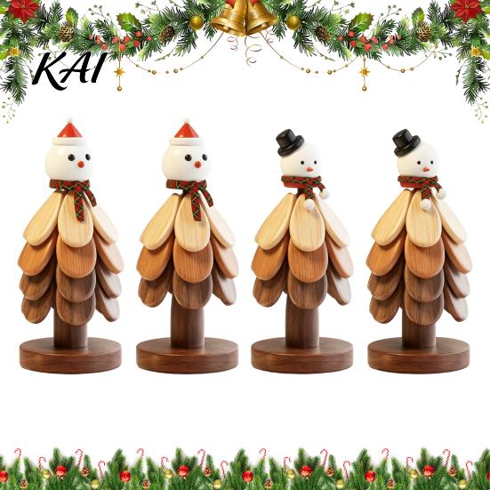 Heat Resistant Trivet for Hot Pots Collapsible Wooden Trivets Dishes, Tree-Shaped Potholders, Decorative Countertop Protector Folding Insulation Mats