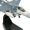 Литая модель 1/100 Истребитель F16C Симуляция Детские игрушки Самолет Самолет Дисплей для Барной полки Телевизора