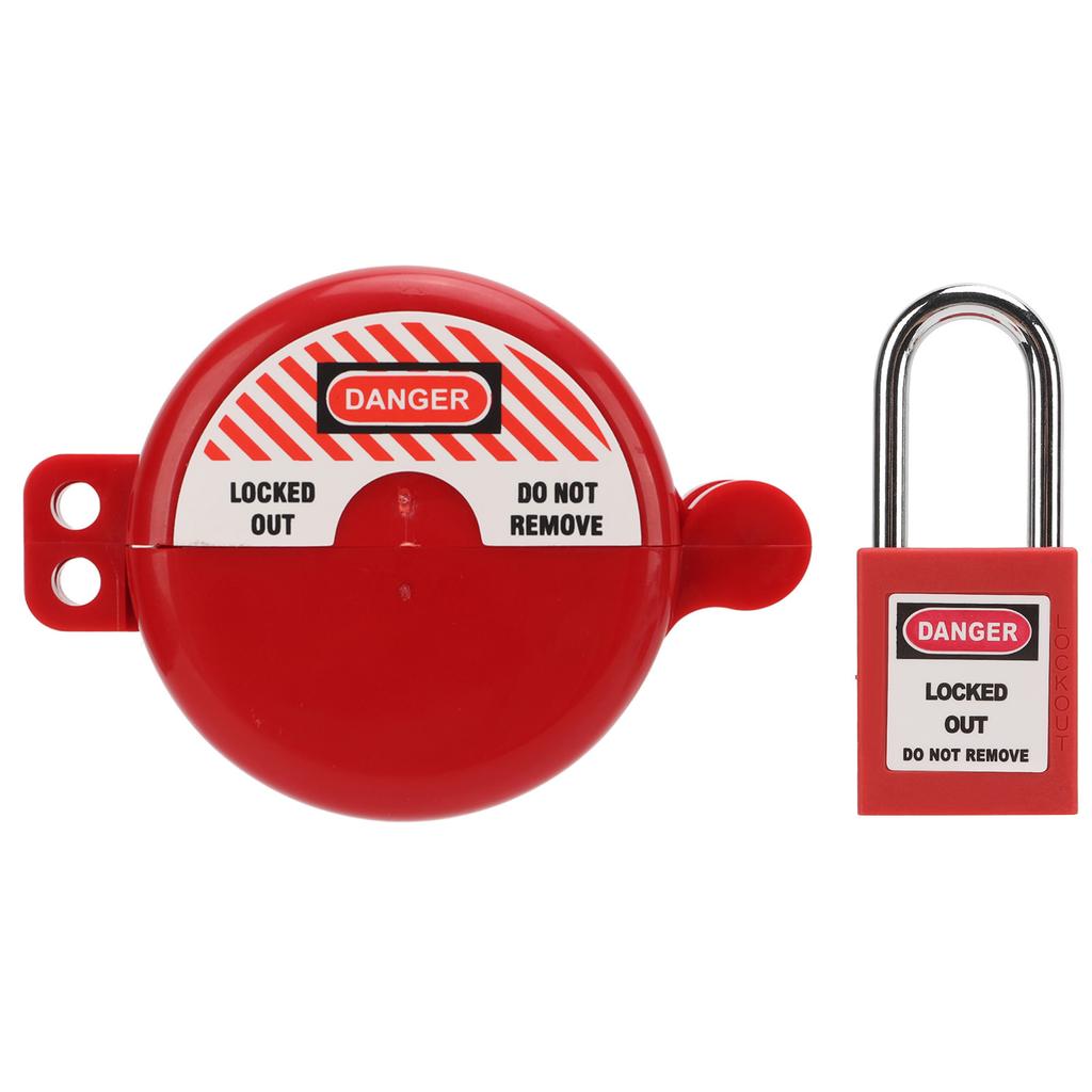 Блокировка клапана Tagout с замком безопасности, термостойкий, ударопрочный, для газового крана