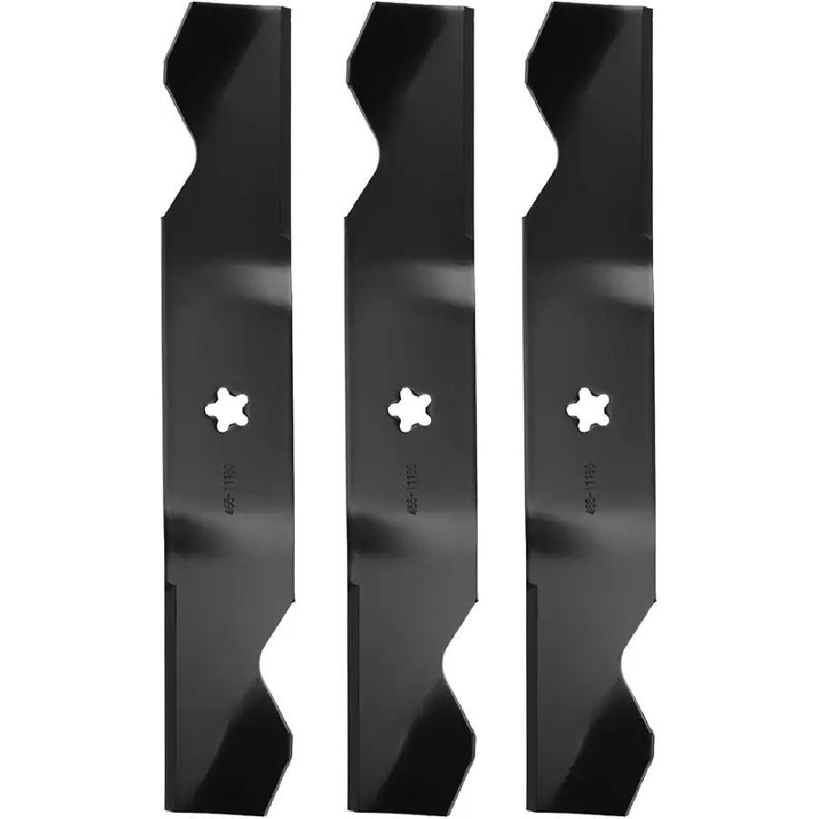 3 PCS Lawn Mower Hi Lift Blades Set for Husqvarna 532187254 532187256 539112053 Ariens 21546235 AYP 187254 187256 33954