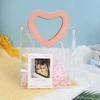 Transparent Hand Gift Bag with Heart Shape Handle Shopping Bag  Wedding Party Favors