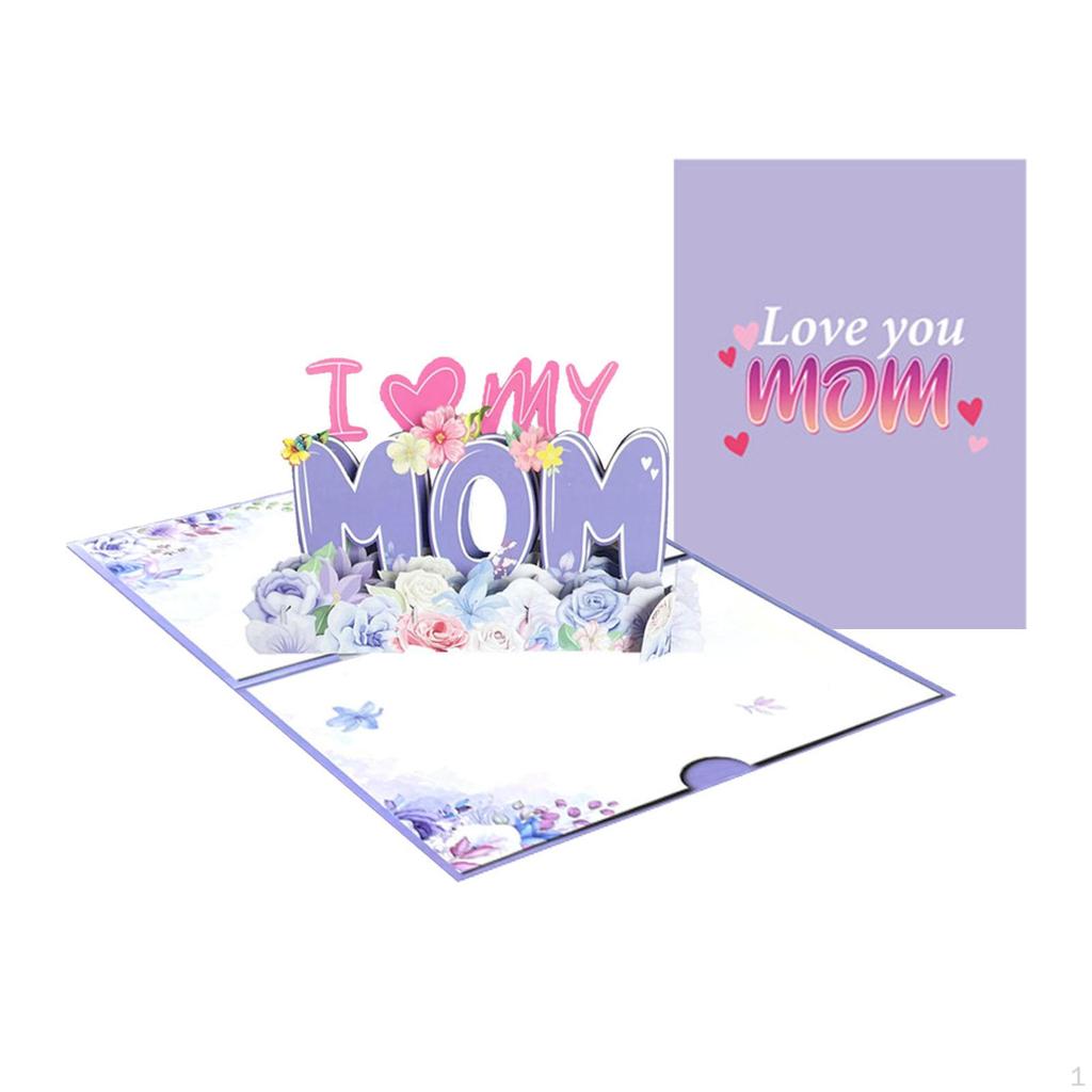 Всплывающая открытка ко Дню матери, 3D креативная коробка, благословения для фестивалей, Дня благодарения