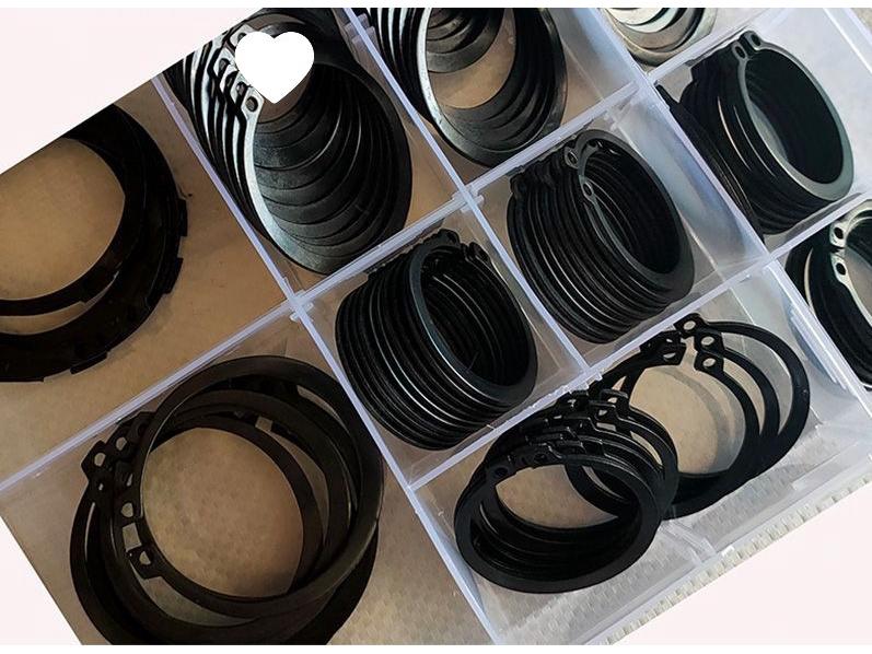 Snap Ring Assortment Kit: Shaft, Hole, Internal & External C-Clip Set