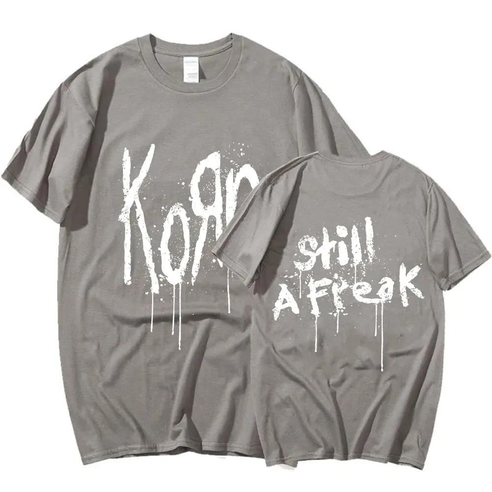 Korn Music Concert Rock Band WORLD TOUR Cotton T Shirt Men Women Short Sleeve Tshirt Summer Oversized T-shirts Tops