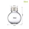 Plastic Juice Bottle Plastic Cookie Jars With Lids Food Storage Container Wide Mouth Jar Reusable Cookie Container