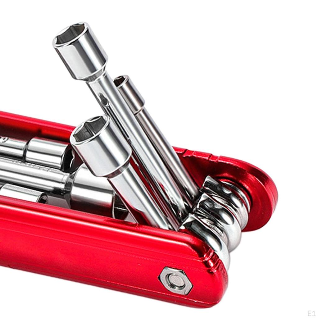 Складной набор шестигранных инструментов, гаечный ключ, высокопрочный ручной инструмент, легко носить с собой, компактный